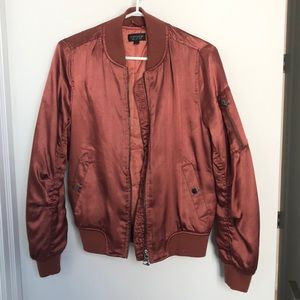 Rose Gold/Copper Bomber Jacket